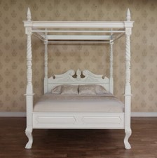 Antique White Solid Mahogany