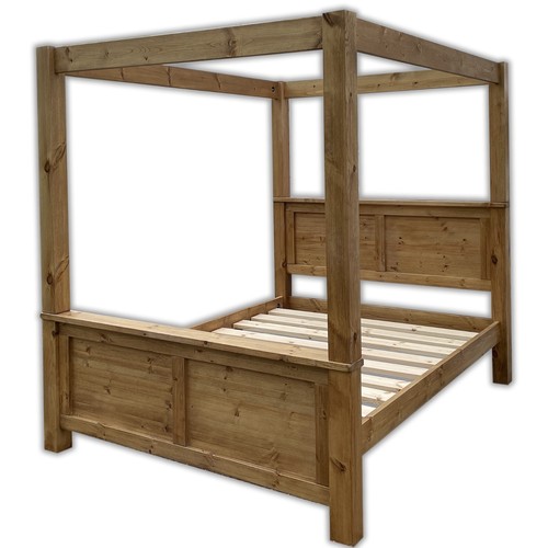 Chunky panel solid pine bed - solid,