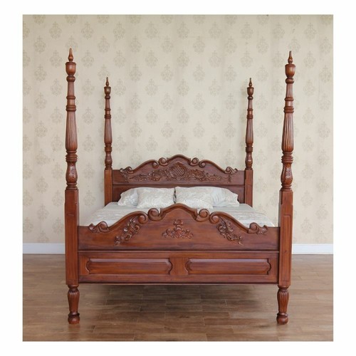 Four poster bed frame - bed,