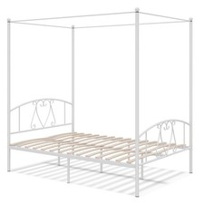 Double Size Metal Canopy Bed