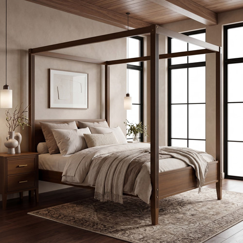 Double four poster bed - double,