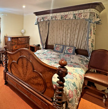 Antique Half Tester Bed (2