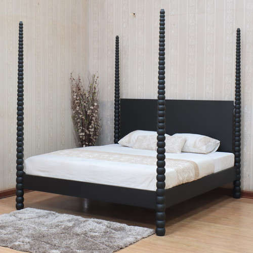 Bobbin four poster bed frame - four, |