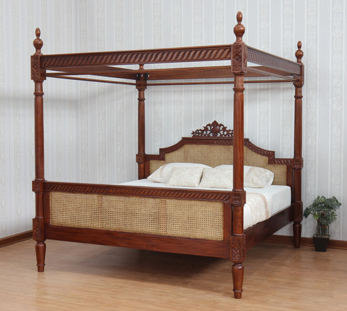 French poster bed rattan - bed,